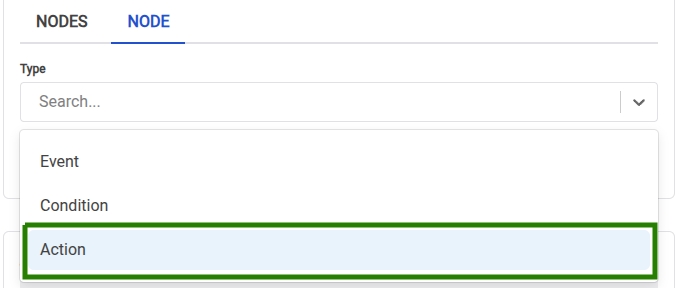 Choose Node for Action